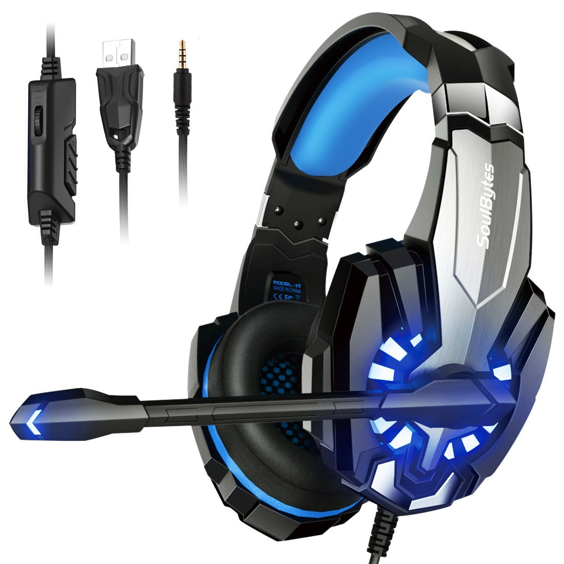 S9 Head mounted Esports Gaming Earphones Wired Luminous Computer Earphones PS4 Earphones