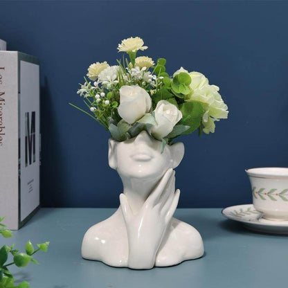 Human Body Ceramic Vase Human Shape Art Vase Nordic Home Decoration Ceramic Vase - MarvelouStoree