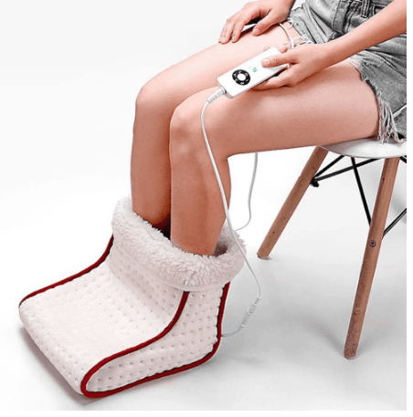 Cosy Heated Electric Warm Foot Warmer Massager Washable Heat 5 Modes Heat Settings Warmer Cushion Thermal Foot Warmer Massage - MarvelouStoree