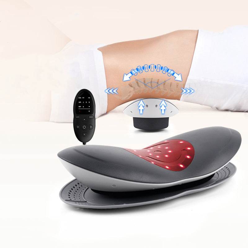 Waist Massager Lumbar Traction Inflatable Hot Compress Back Cervical Stretcher Massage Air Pressure Reduce Relief Pain - MarvelouStoree