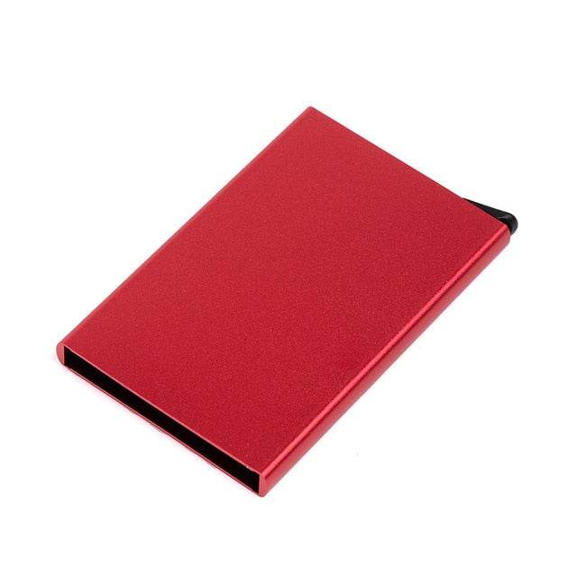 Anti Rfid Blocking Automatic Credit Card Holder Aluminum Metal Case To Protect Credit Cards Rfid Card Protection Bank Cardholder