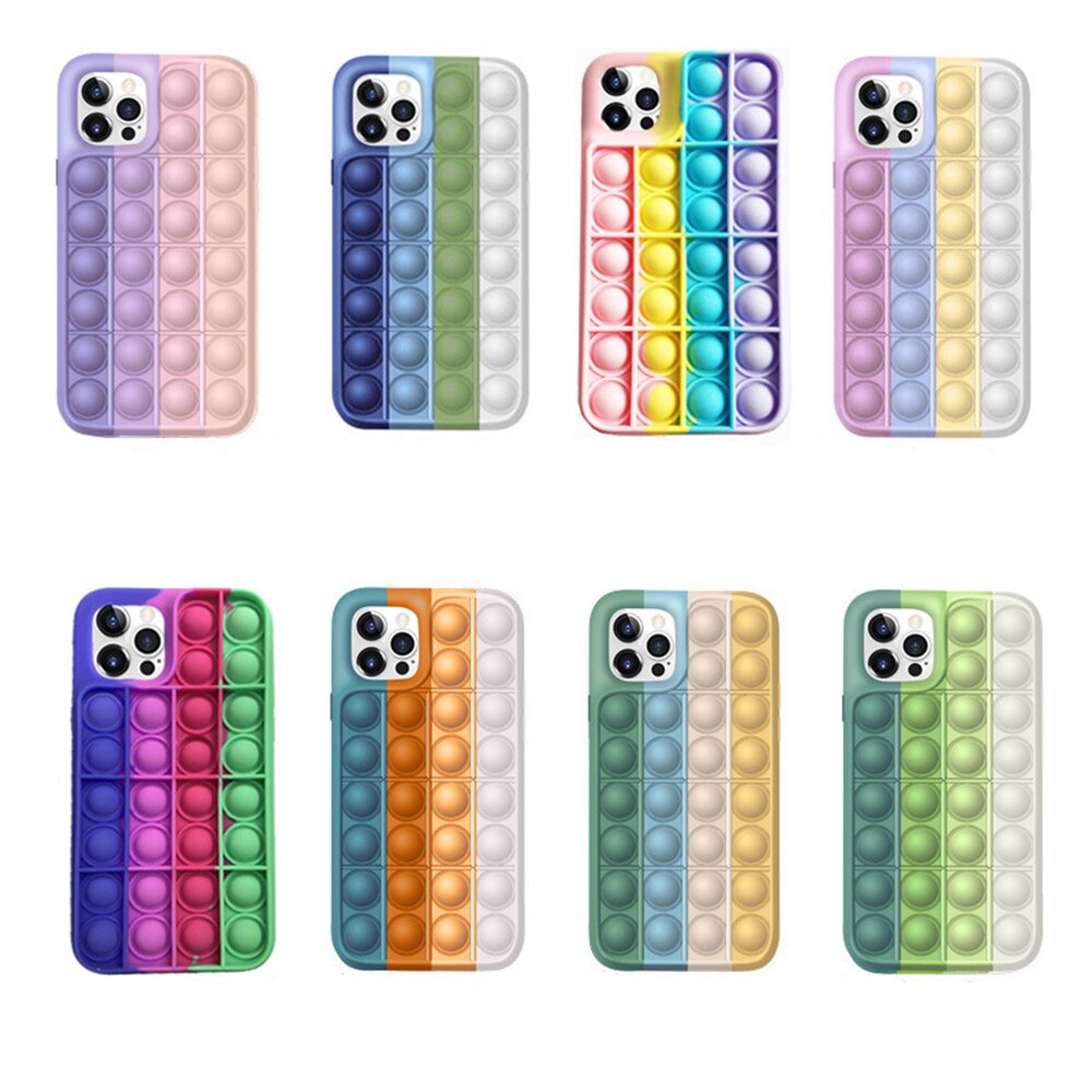 Best phone case Mini Tabletop Game Push Pop phone cover Silicone Rodent Pioneer Thinking for iPhone 12