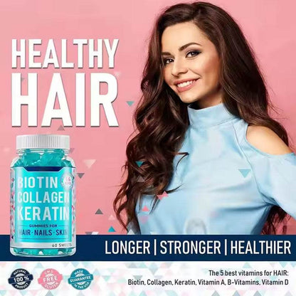 Collagen gummy hair growth biotin gummy - MarvelouStoree