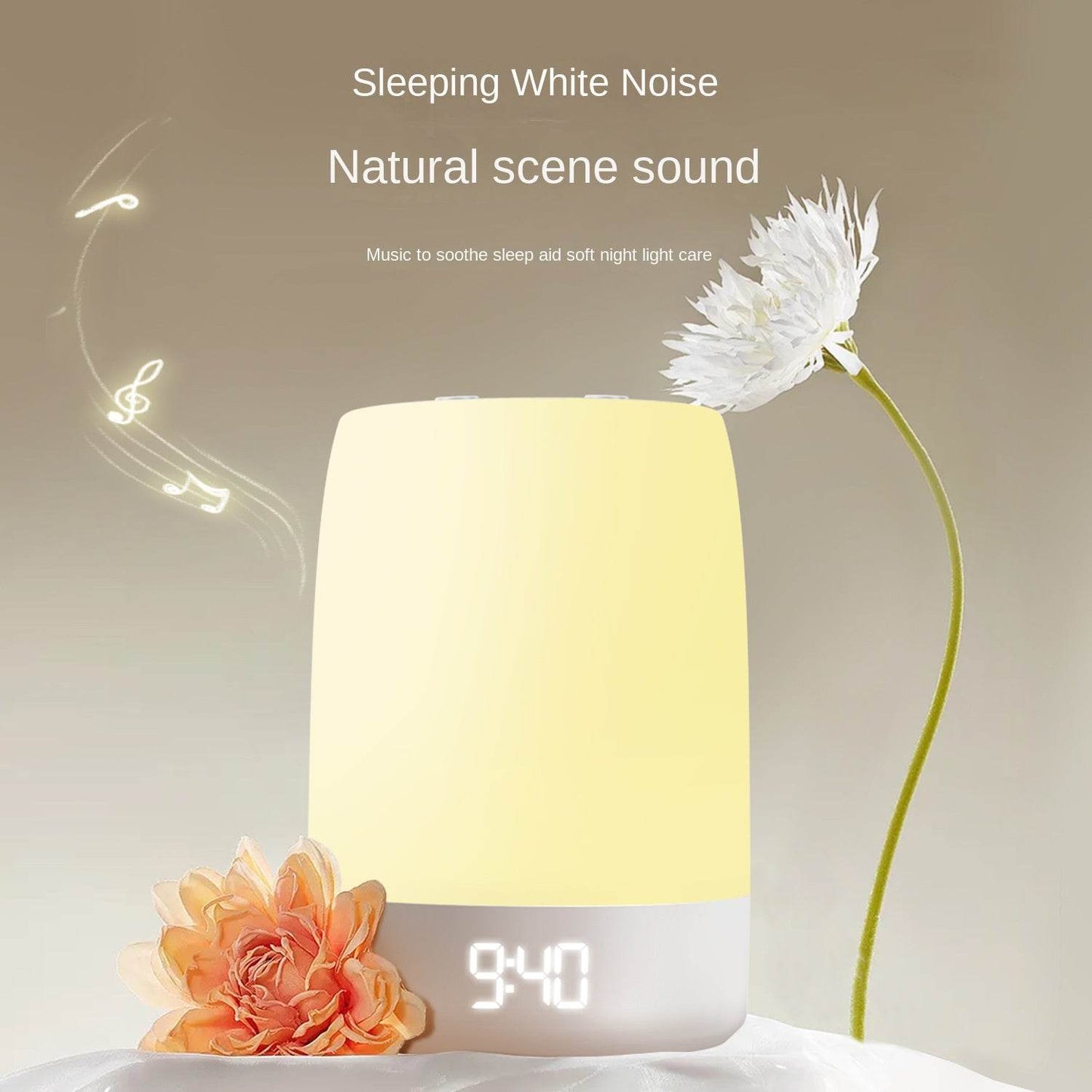 Youmian White Noise Sleep Device Breathing Atmosphere Light Music White Noise Sleep Aid Intelligent Timing - MarvelouStoree