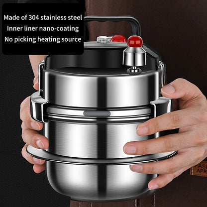 Marveloustoree 304 stainless steel pressure cooker outdoor portable micro pressure cooker kitchen mini pressure cooker