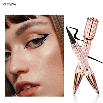 Fast Quick Dry Queen Luxury Eyeliner Soft Smooth Eye Liner Waterproof Eyeliner Cosmetics Black Eyeliner Pen Eyes Makeup - MarvelouStoree