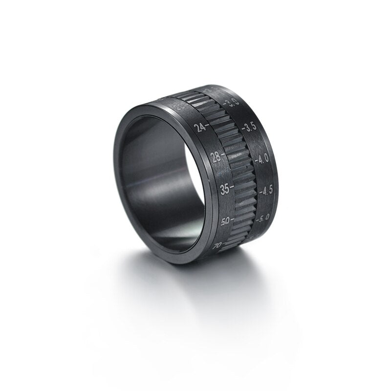 Camera ring Parameters Can Be Adjusted By Turning, Photographer's Rotating Camera Lens Ring