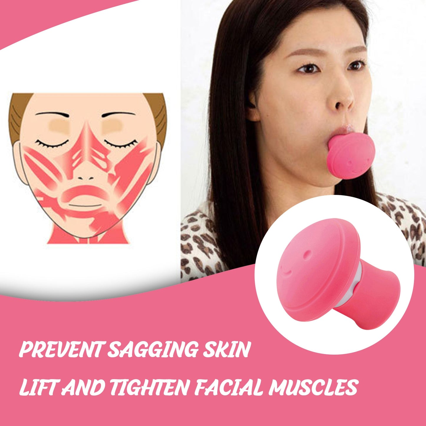 Skin Lifting Masseter Silicone V Face Facial Lift Double Chin Slim Skin Care Firming Expression Exerciser Remove Masseter