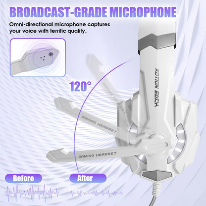 G9000 Head mounted Gaming Cable Gamepad Earphones Computer Earphones