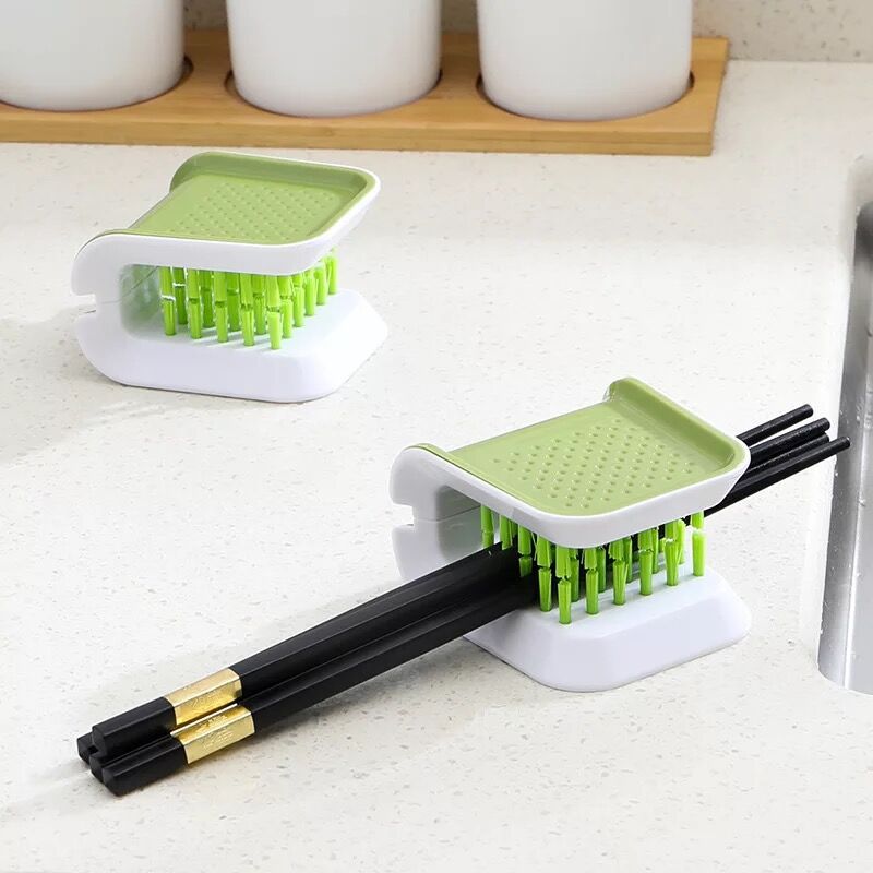 U-Shaped Cleaning Brush Knife And Fork Brush Chopstick Brush Cutlery Brush Can Be Opened And Closed Kitchen Supplies Hand Brush