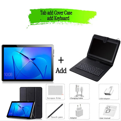 10.1 Inch Tablets Android 12 8GB + 128GB 4G Phone Call Smart Pc Android Tablet Android, Tablet Phone,Android tablette,Touch Pen