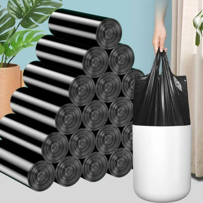 1000 Pcs Portable Black Household Garbage Bag Thicken Small Disposable Garbage Bag Hotel Office Large-capacity Strong Trash Bag