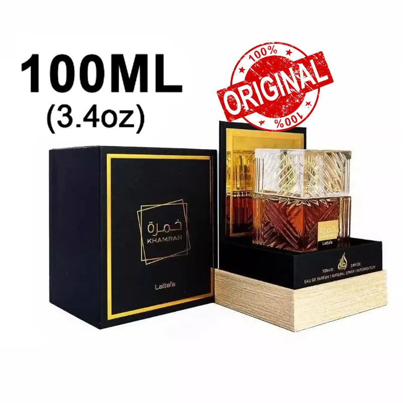 100ml Lattafa Perfumes Khamrah Middle Eastern Arabic Neutral High-end Fragrance Perfume Long-lasting Men's Cologne parfum