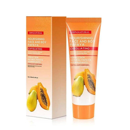 100ml Natural Papaya Exfoliating Cream Scrub Peeling Gel Face Cream Face Body Skin Care Body Moisturizing Hand - MarvelouStoree