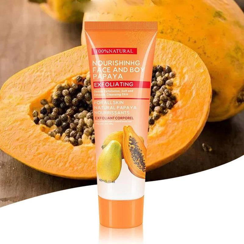 100ml Natural Papaya Exfoliating Cream Scrub Peeling Gel Face Cream Face Body Skin Care Body Moisturizing Hand - MarvelouStoree