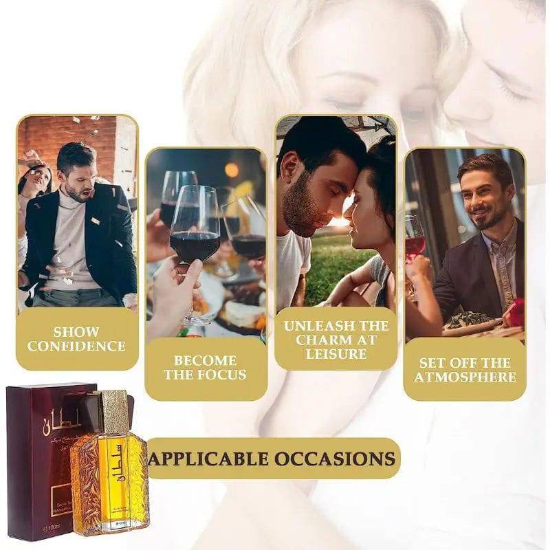 100ml Original Men's Perfume Lasting Fragrance Floral Scent Golden Earl Arabian Dubai Perfumes Hombres Originales Daily Dating - MarvelouStoree