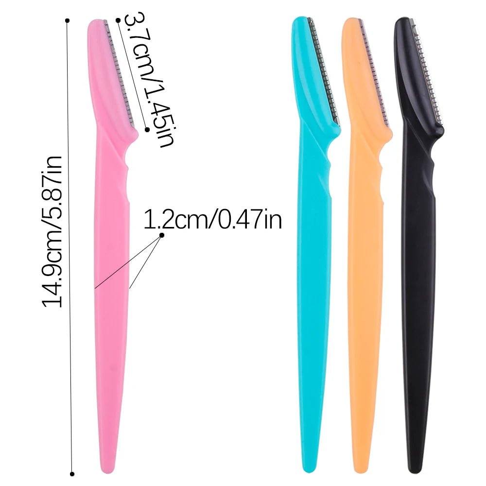 100Pcs Eyebrow Blade Woman Face Shaver Eye Brow Trimmer Blades Cutting Safety Hair Removal Cutter Portable Makeup Beauty Tools - MarvelouStoree