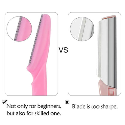 100Pcs Eyebrow Blade Woman Face Shaver Eye Brow Trimmer Blades Cutting Safety Hair Removal Cutter Portable Makeup Beauty Tools - MarvelouStoree