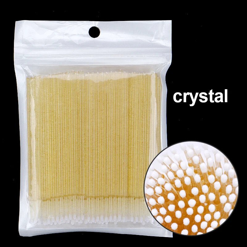 100PCS/Bottle Eyelash Extension Cleaning Swabs Lash Lift Glue Remover Applicators Microblade Makeup Micro Brushes Tool - MarvelouStoree