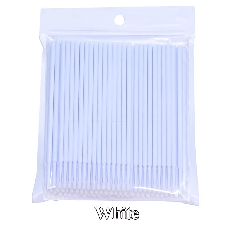 100PCS/Bottle Eyelash Extension Cleaning Swabs Lash Lift Glue Remover Applicators Microblade Makeup Micro Brushes Tool - MarvelouStoree