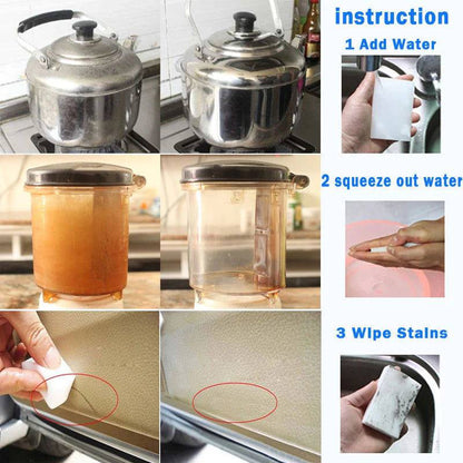 100pcs/Lot Magic Sponge Eraser White Melamine Sponge for Dishwashing Kitchen Bathroom Office Cleaner Cleaning Tools 100*60*20mm - MarvelouStoree