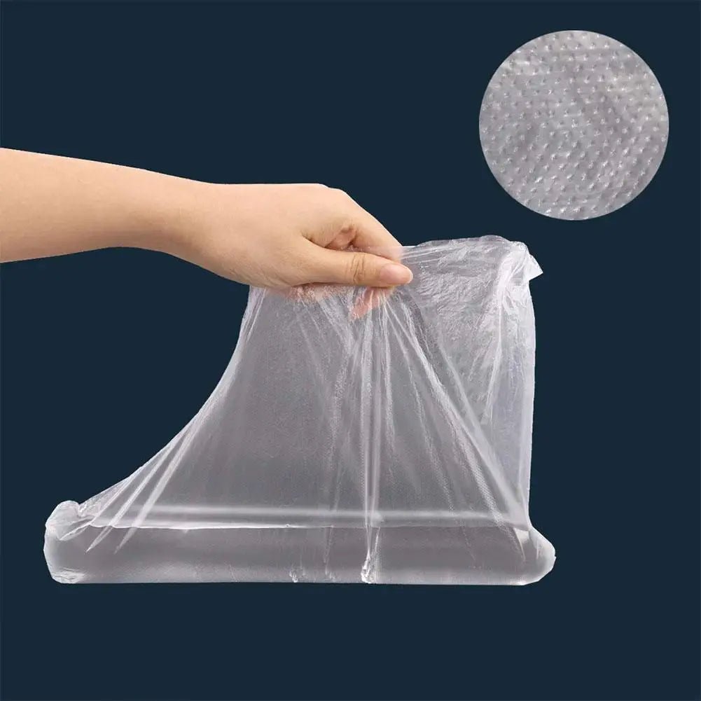 100Pcs/Pack Disposable Foot Covers Plastic Transparent Shoes Cover Paraffin Bath Wax SPA Therapy Bags Liner Booties Wholesale - MarvelouStoree