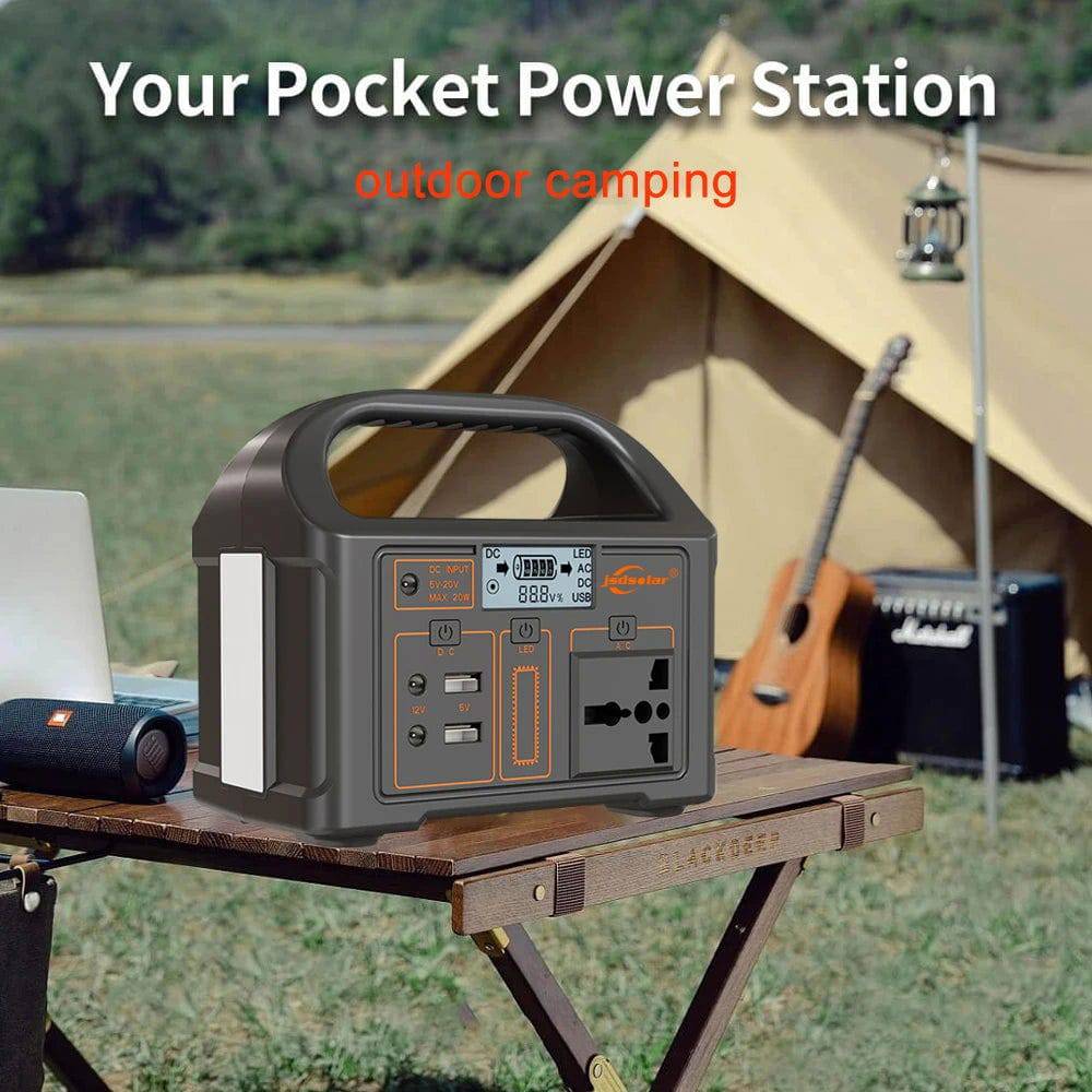 100W Portable Power Station 220V/110V Solar Generator Outdoor Emergency Mobile Power Bank 24000mAh LiFePO4 For Camping Power LED - MarvelouStoree