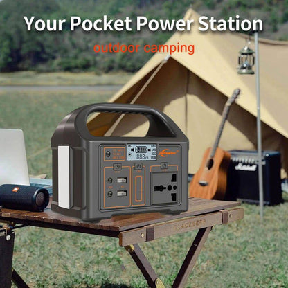 100W Portable Power Station 220V/110V Solar Generator Outdoor Emergency Mobile Power Bank 24000mAh LiFePO4 For Camping Power LED - MarvelouStoree