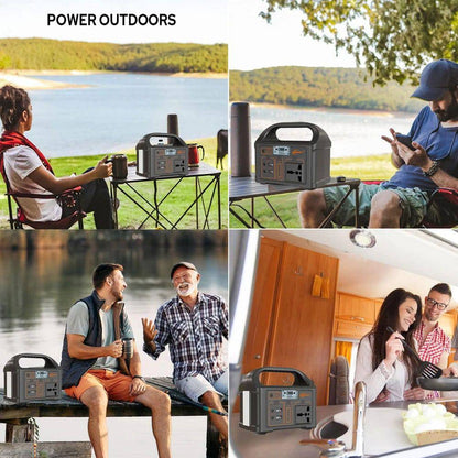 100W Portable Power Station 220V/110V Solar Generator Outdoor Emergency Mobile Power Bank 24000mAh LiFePO4 For Camping Power LED - MarvelouStoree