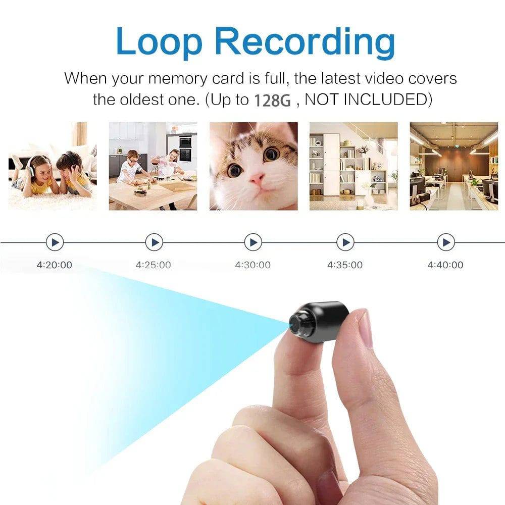 1080P HD Mini Camera WiFi Smart Home Security Ip Webcam Remote Monitor Small Camcorder Night Vision Invisible Body Camera Espia - MarvelouStoree