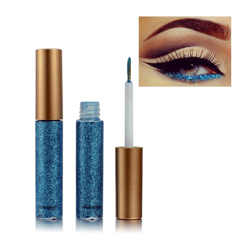 HANDAIYAN Explosive Glitter Liquid Eyeliner Set Sequin Pop Eyeliner Liquid 10 Pack - MarvelouStoree