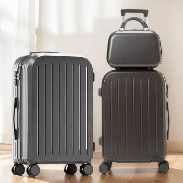 12 20 24 Inch 3 Pieces Carrier Travel Suitcase Set with Spinner Wheels Trolley Case Luggage On Wheels Zipper TSA-Approved Lock - MarvelouStoree