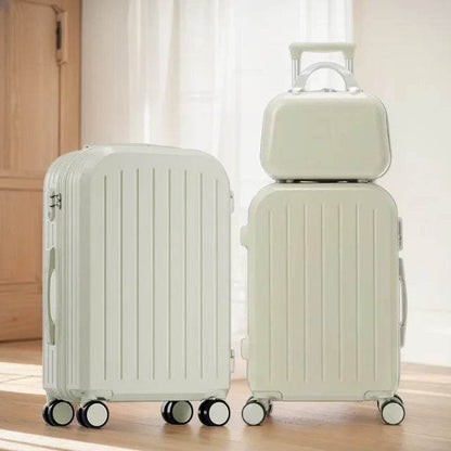 12 20 24 Inch 3 Pieces Carrier Travel Suitcase Set with Spinner Wheels Trolley Case Luggage On Wheels Zipper TSA-Approved Lock - MarvelouStoree