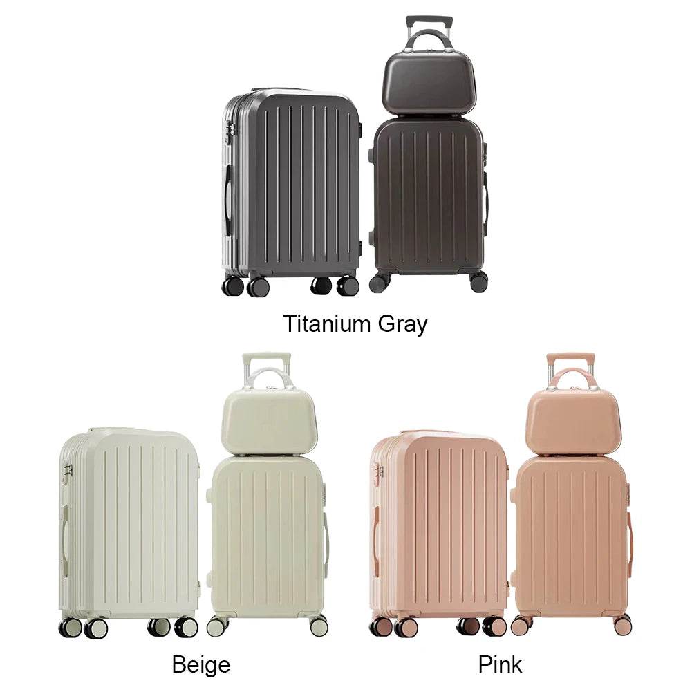 12 20 24 Inch 3 Pieces Carrier Travel Suitcase Set with Spinner Wheels Trolley Case Luggage On Wheels Zipper TSA-Approved Lock - MarvelouStoree