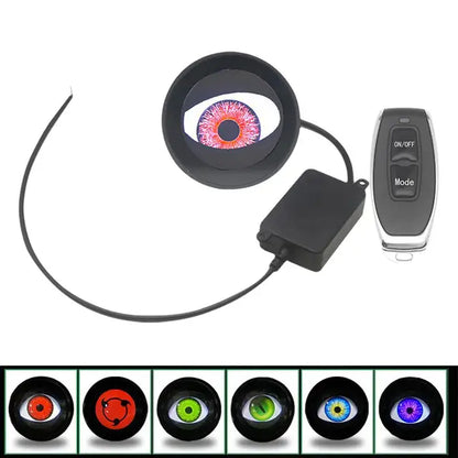 12-36V USB Dynamic Devil Eyes LED Car Lights 3 Inch Remote Control Retrofit Headlight Assembly Auto Decoration Tools Accessories