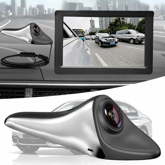 Marveloustoree 120° Car Rear View Camera Shark Fin CVBS/AHD Backup Side Camera 1080P Rotatable Lens Blind Spot Auxiliary Reversing