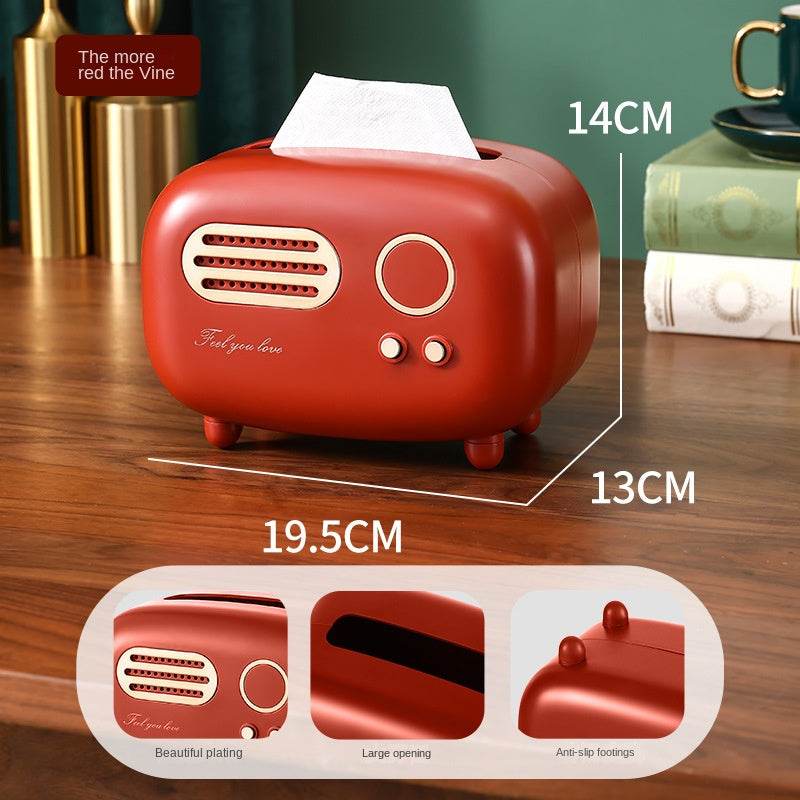 Paper towel box ABS light luxury retro style gift for living room, high-end home drawer paper towel box - MarvelouStoree