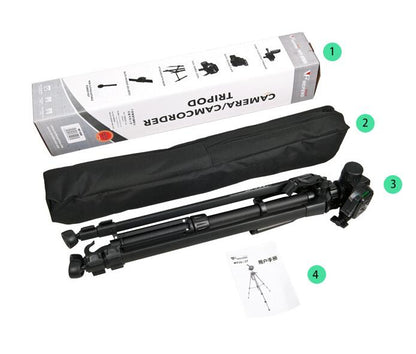 Single-Camera Tripod Stand 360degreeRotating Retractable and Height-Adjustable Portable Mobile Phone Camera Live Tripod