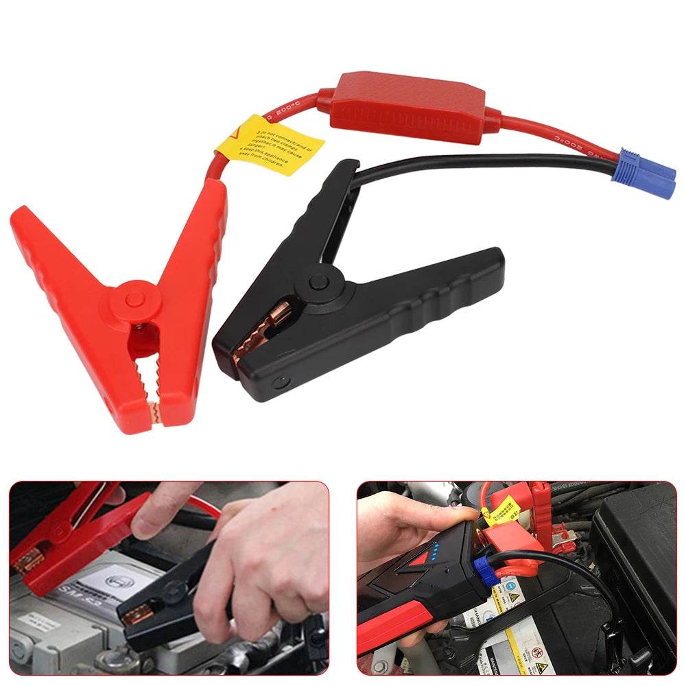 12V Jump Starter Alligator Clip For Car Trucks Emergency Battery Jump Cable Clamps With EC5 Plug Connector - MarvelouStoree