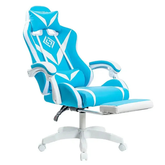 135 Degrees Gaming Chair RGB Light Office Chair Bluetooth Speaker Gamer Computer Chair Ergonomic Swivel 2 Point Massage Recliner