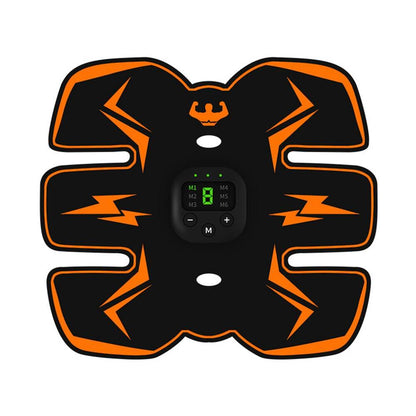 EMS Muscle Stimulator with LED Display USB Rechargeable Abdominal Belt Work Out Power Fitness Abdominal Men Women - MarvelouStoree