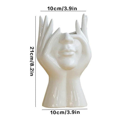 Human Body Ceramic Vase Human Shape Art Vase Nordic Home Decoration Ceramic Vase - MarvelouStoree