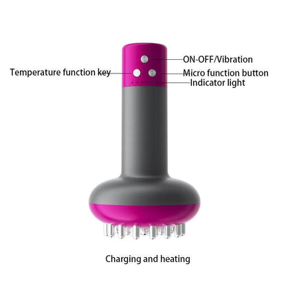 Micro-current Heating Vibration Gua Sha Device Handheld Massager Electric Meridian Massage Brush for Full Body - MarvelouStoree