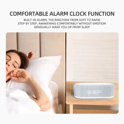 15W Wireless Chargers Pad Phone Fast Charging Dock Alarm Bedroom Lamp Night Light Desktop Clock Thermometer For iPhone Samsung - MarvelouStoree