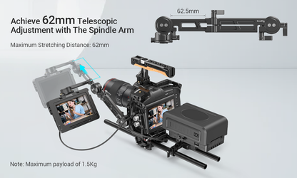 SmallRig Adjustable EVF Mount With NATO Clamp Supports Monitors For Sony for Canon Universal Camera Accessories MD3507