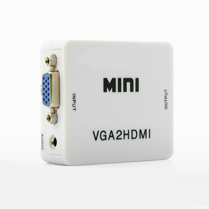 VGA to HDMI Adapter Mini Converter with Audio VGA HDMI 1080p for Projector PC HDTV Monitor TV-box