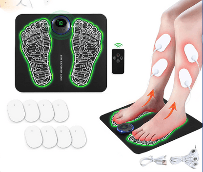 Ems Foot Stimulator Muscle Blood Circulation Feet Leg Relax Pain Relief Usb Foot Massager Mat - MarvelouStoree