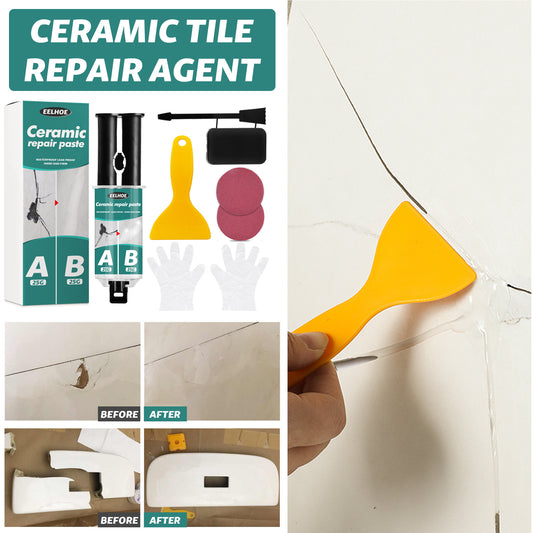 EELHOE Tile Repair Paste Tile Repair AB Glue Set Crack Repair Agent Ceramic Adhesive