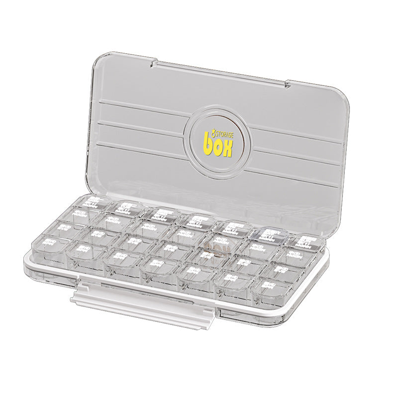 Portable Medicine Box Three Layer Sealed Pill Compartment Storage Box