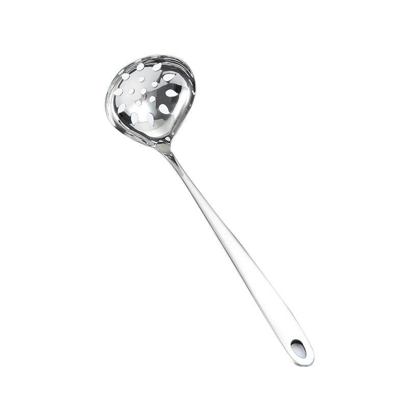 304 Stainless Steel Creative Heart-Shaped One Thickened Gold-Plated Soup Shell Cooking Spoon Hot Pot Soup Spoon Colander - MarvelouStoree